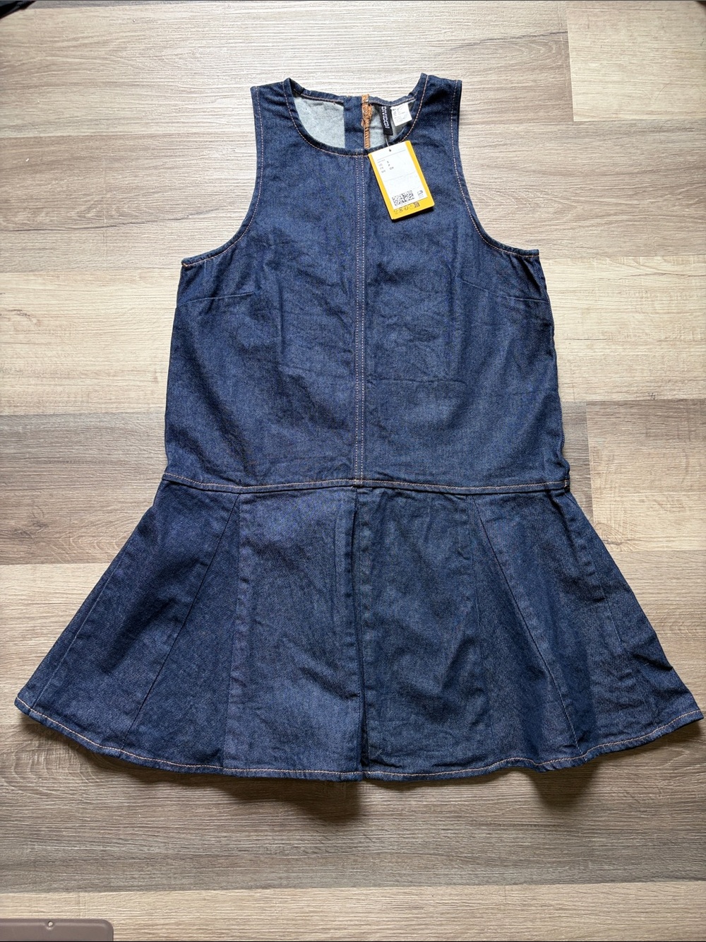 H&M DIVIDED Denim Sleeveless Shift Top Dress Size S